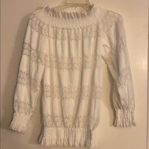 White off the shoulder top